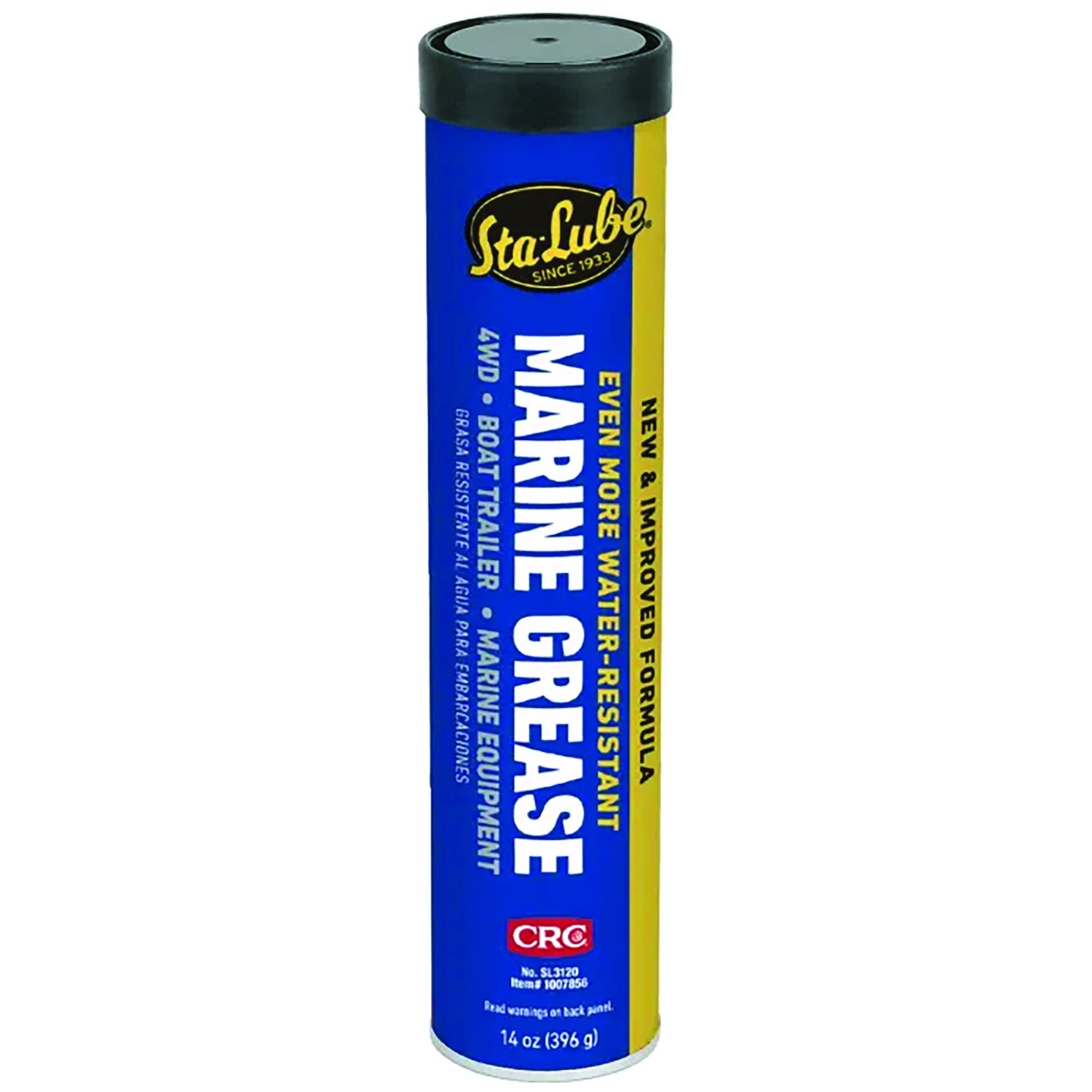 CRC Sta-Lube Marine Boat Trailer & 4x4 Wheel Bearing Grease — 14 Oz. Tube, Calcium Sulfonate Formula, Model# CRCSL3120